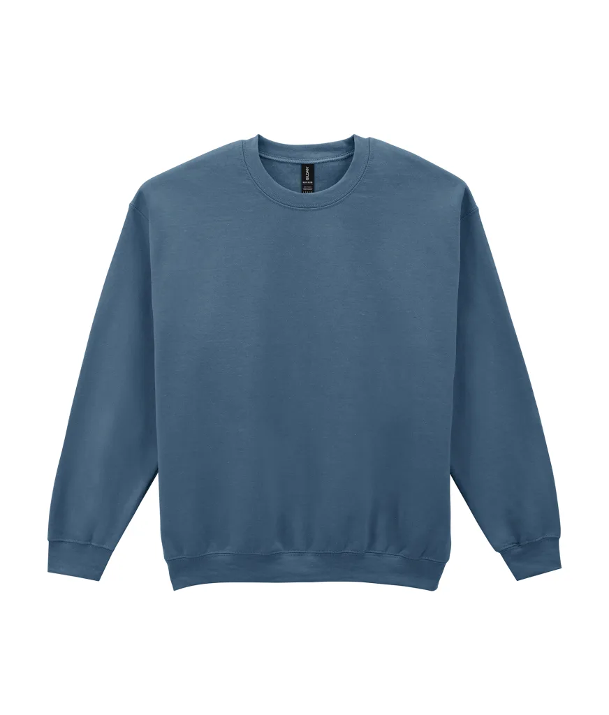 Sweat col rond personnalisé, molleton épais et chaud (18000) — Indigo Blue — photo 18