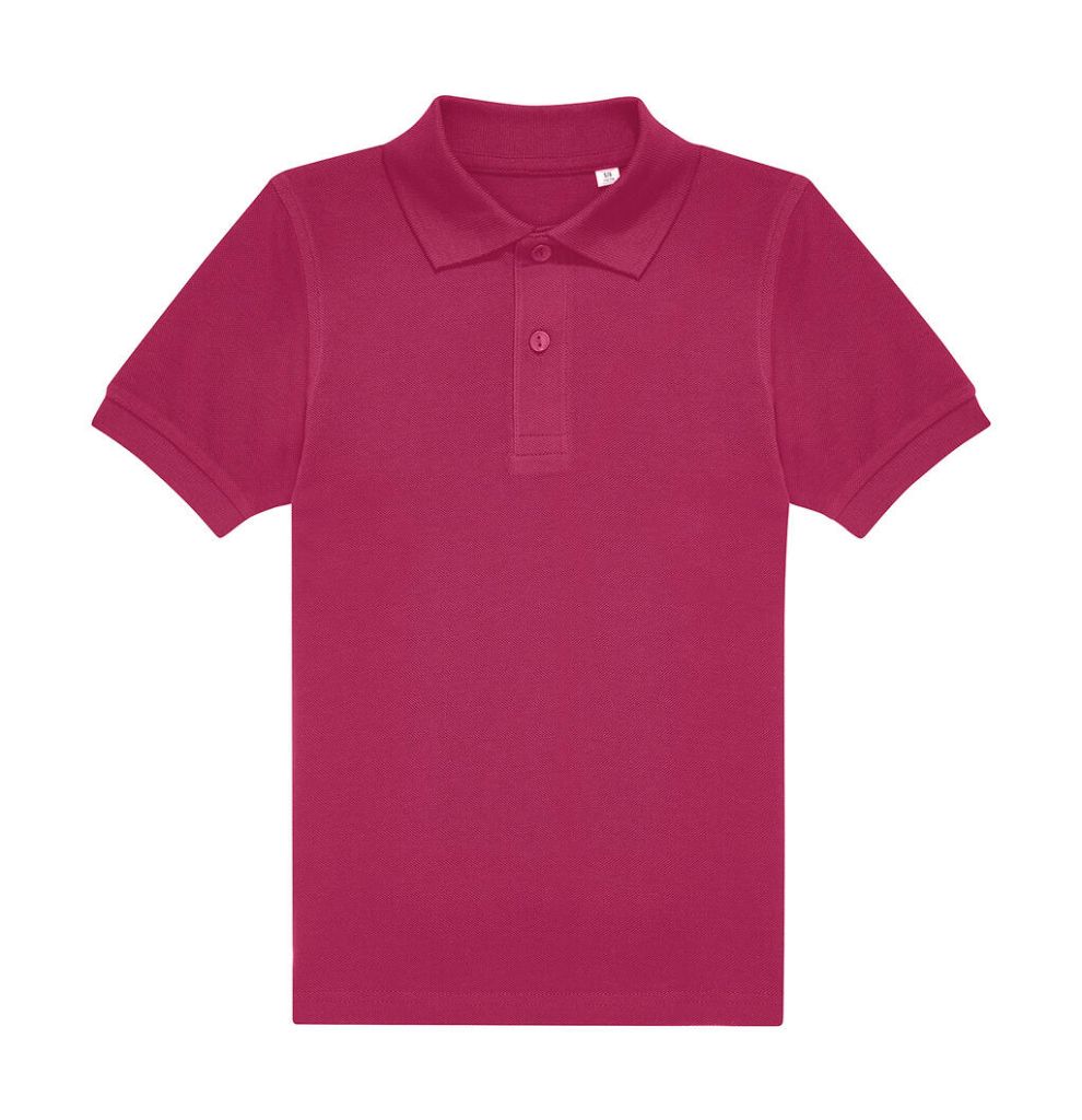 Polo enfant personnalisé, coton piqué doux et résistant (PK001) — Meta Fuchsia — photo 7