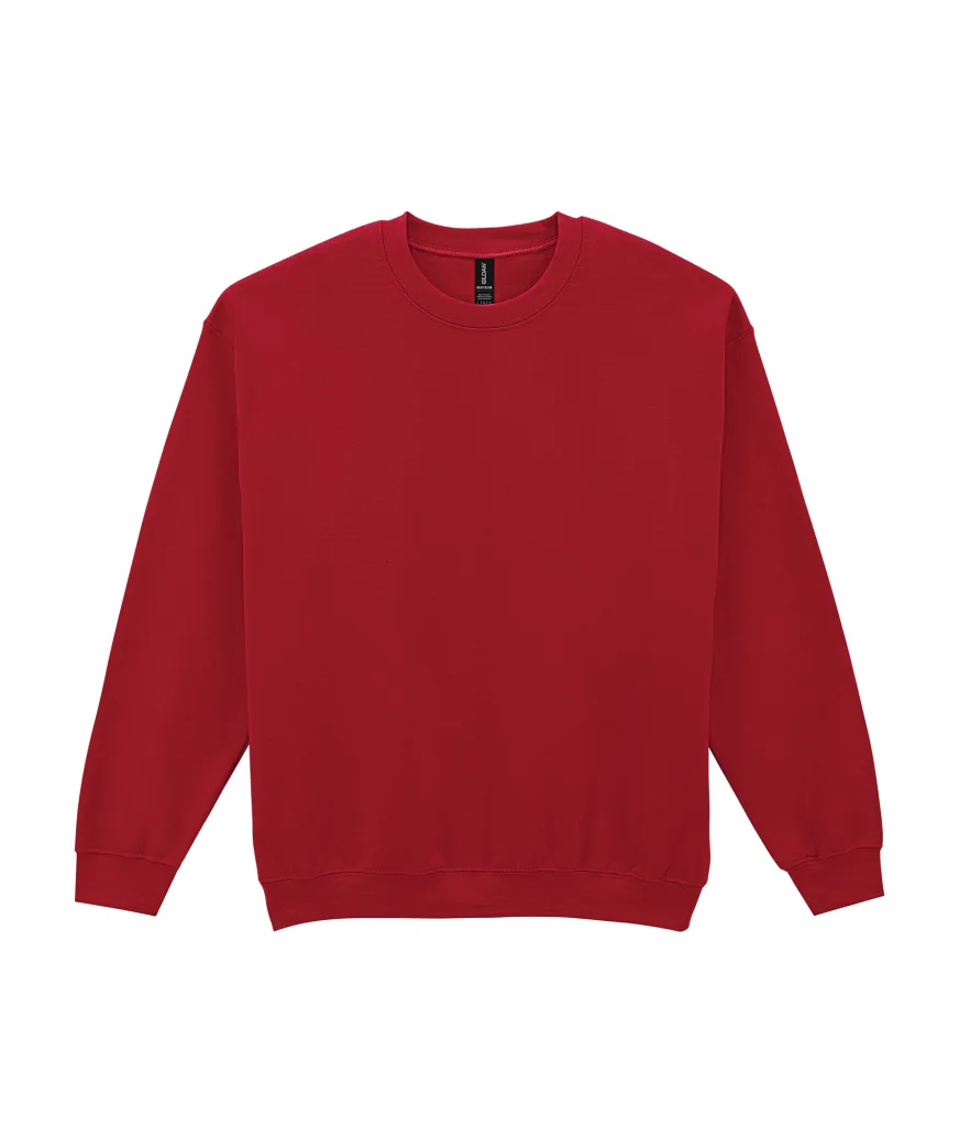 Sweat col rond personnalisé, molleton épais et chaud (18000) — Cherry Red — photo 10
