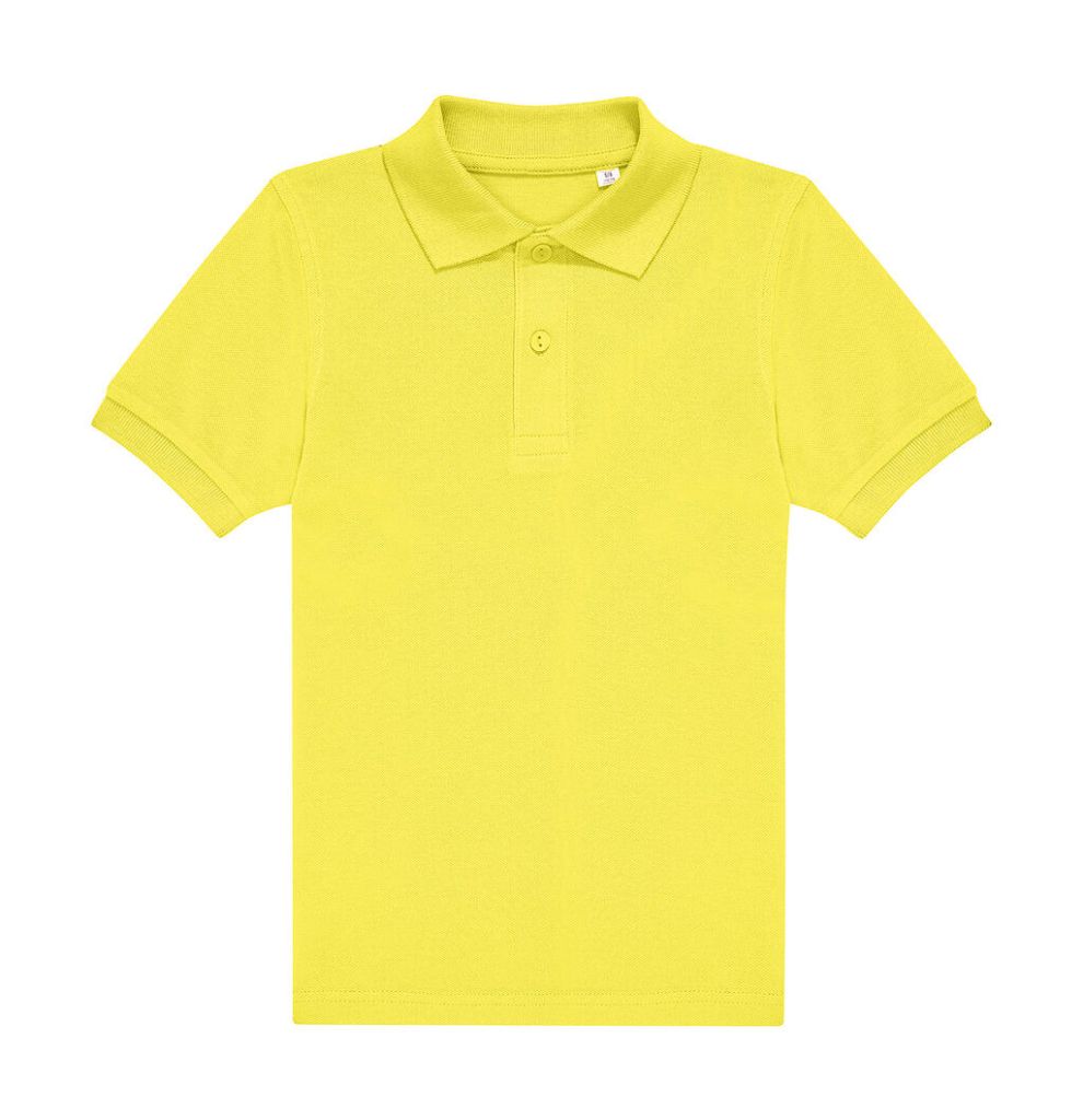 Polo enfant personnalisé, coton piqué doux et résistant (PK001) — Solar Yellow — photo 13