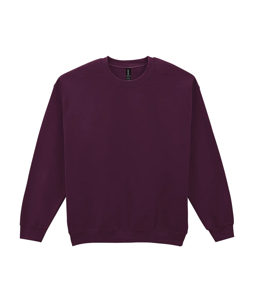 Sweat col rond personnalisé, molleton épais et chaud (18000) — Maroon — photo 24