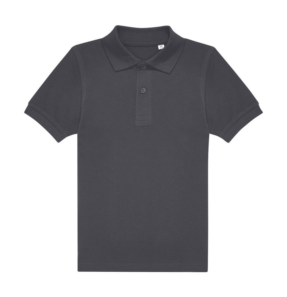 Polo enfant personnalisé, coton piqué doux et résistant (PK001) — Dark Grey — photo 6
