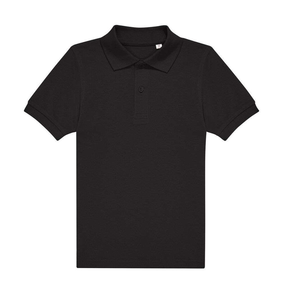 Polo enfant personnalisé, coton piqué doux et résistant (PK001) — Black — photo 2