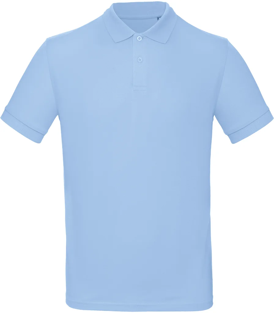 Polo bio homme personnalisé, coton biologique respirant (PM430), Sky Blue, photo 6
