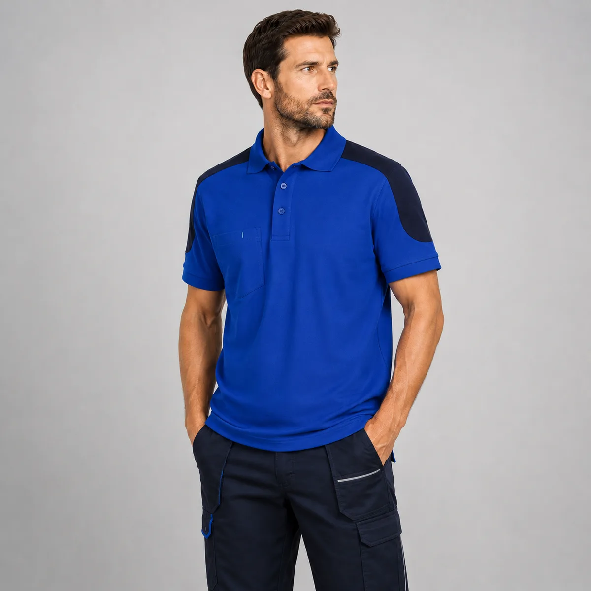 Le Polo Équipe Bicolore