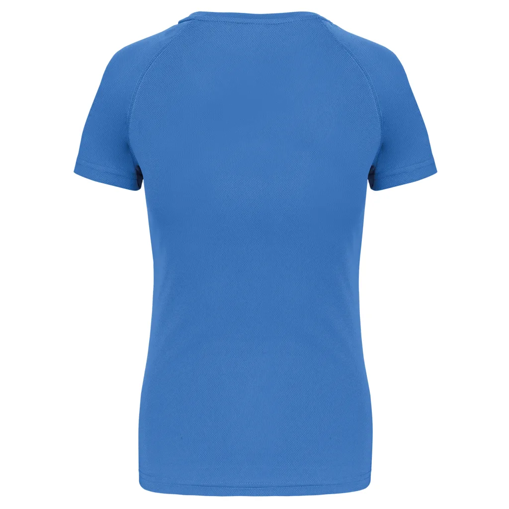 T-shirt de sport femme personnalisé, coupe ajustée (PA439), Aqua Blue, photo 2