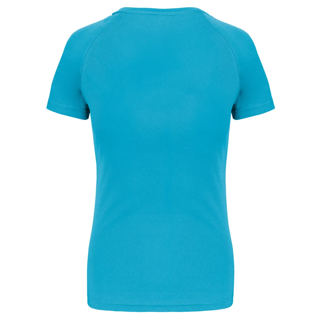 T-shirt de sport femme personnalisé, coupe ajustée (PA439), Light Turquoise, photo 4