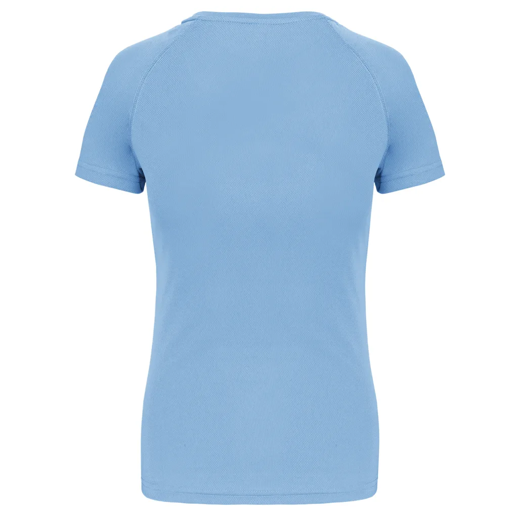 T-shirt de sport femme personnalisé, coupe ajustée (PA439), Sky Blue, photo 6