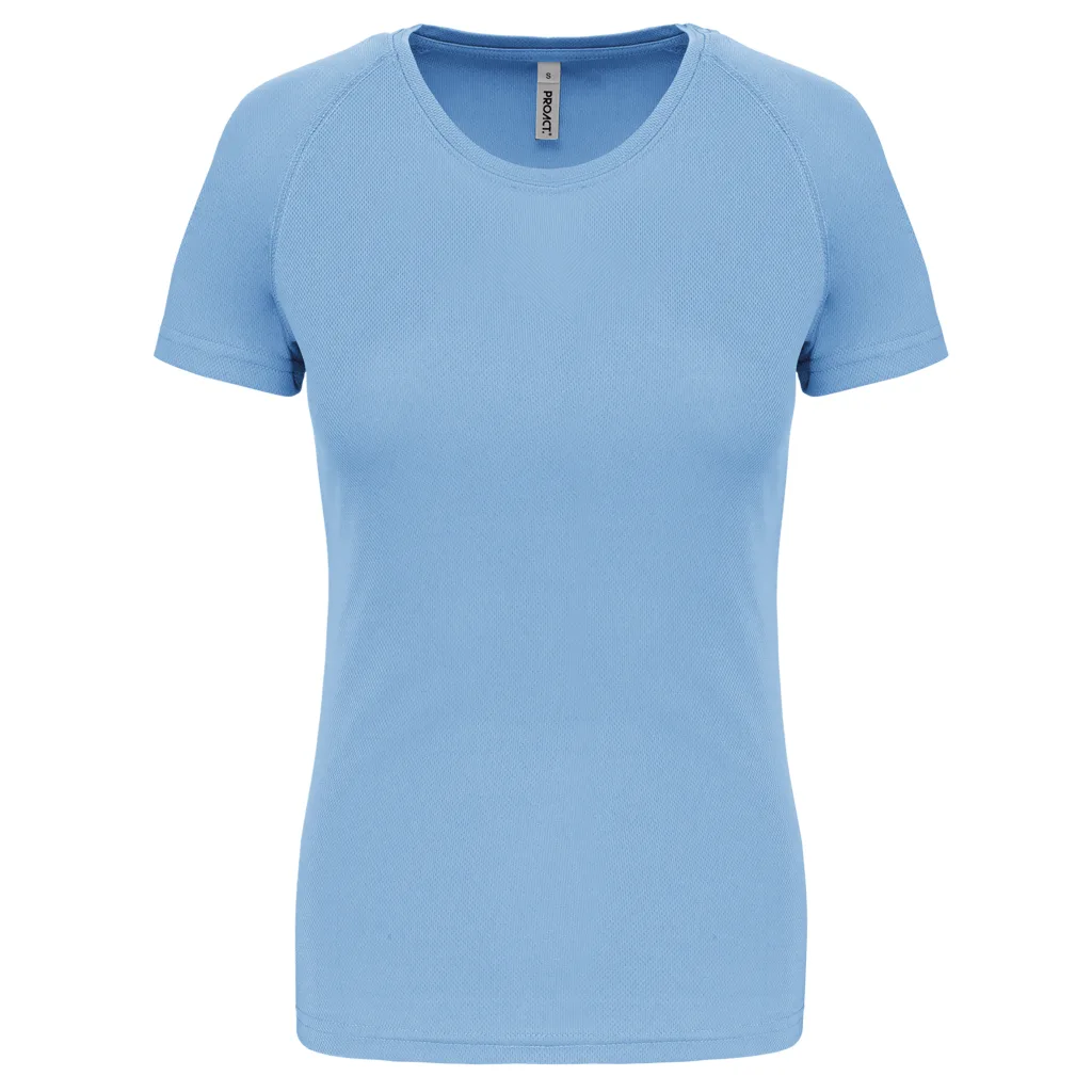 T-shirt de sport femme personnalisé, coupe ajustée (PA439), Sky Blue, photo 5