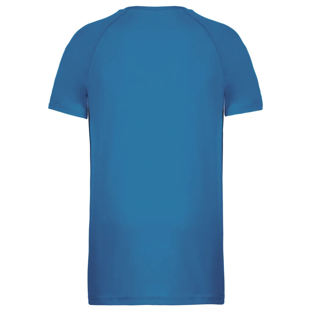T-shirt de sport homme personnalisé, coupe raglan (PA438), Aqua Blue, photo 2