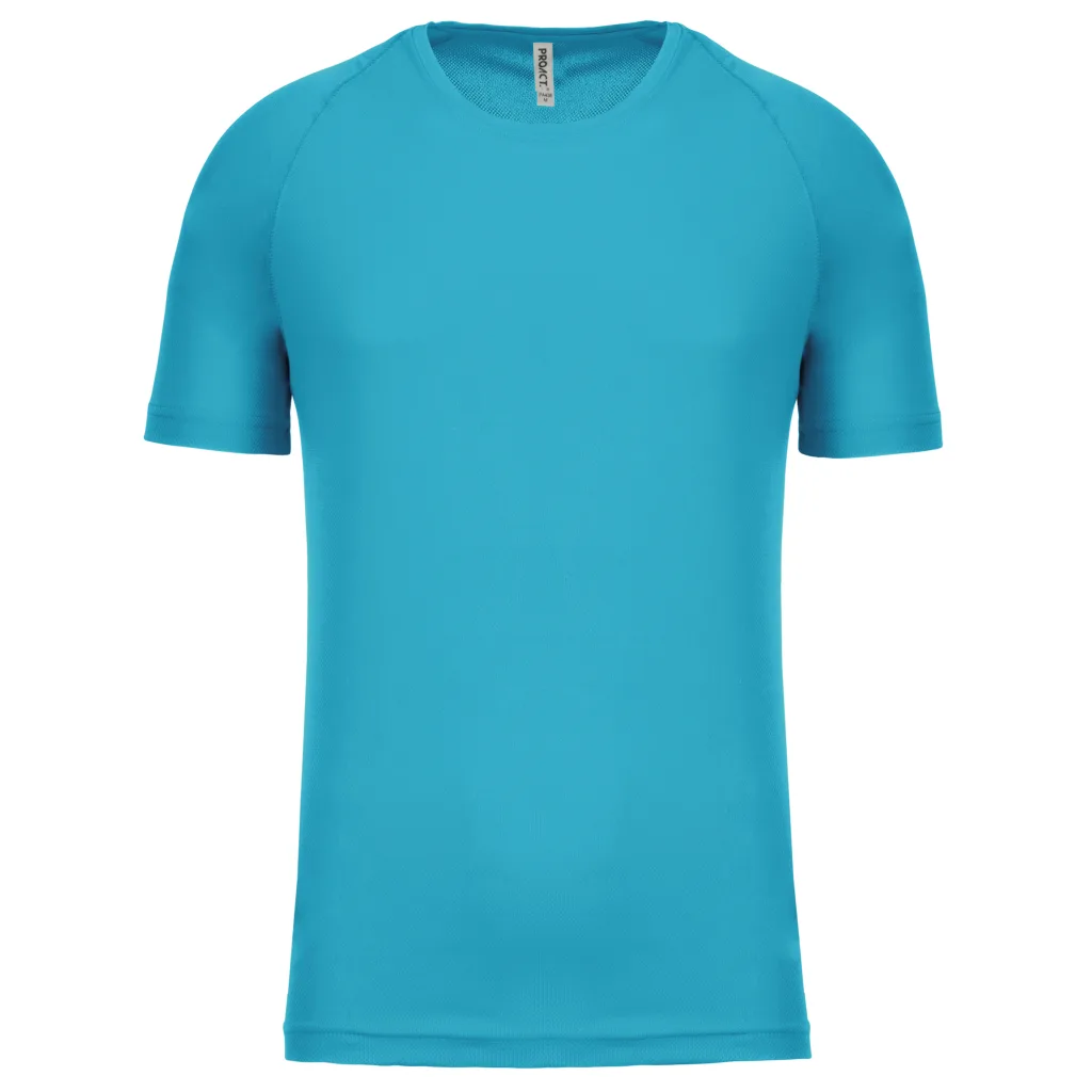 T-shirt de sport homme personnalisé, coupe raglan (PA438), Light Turquoise, photo 4