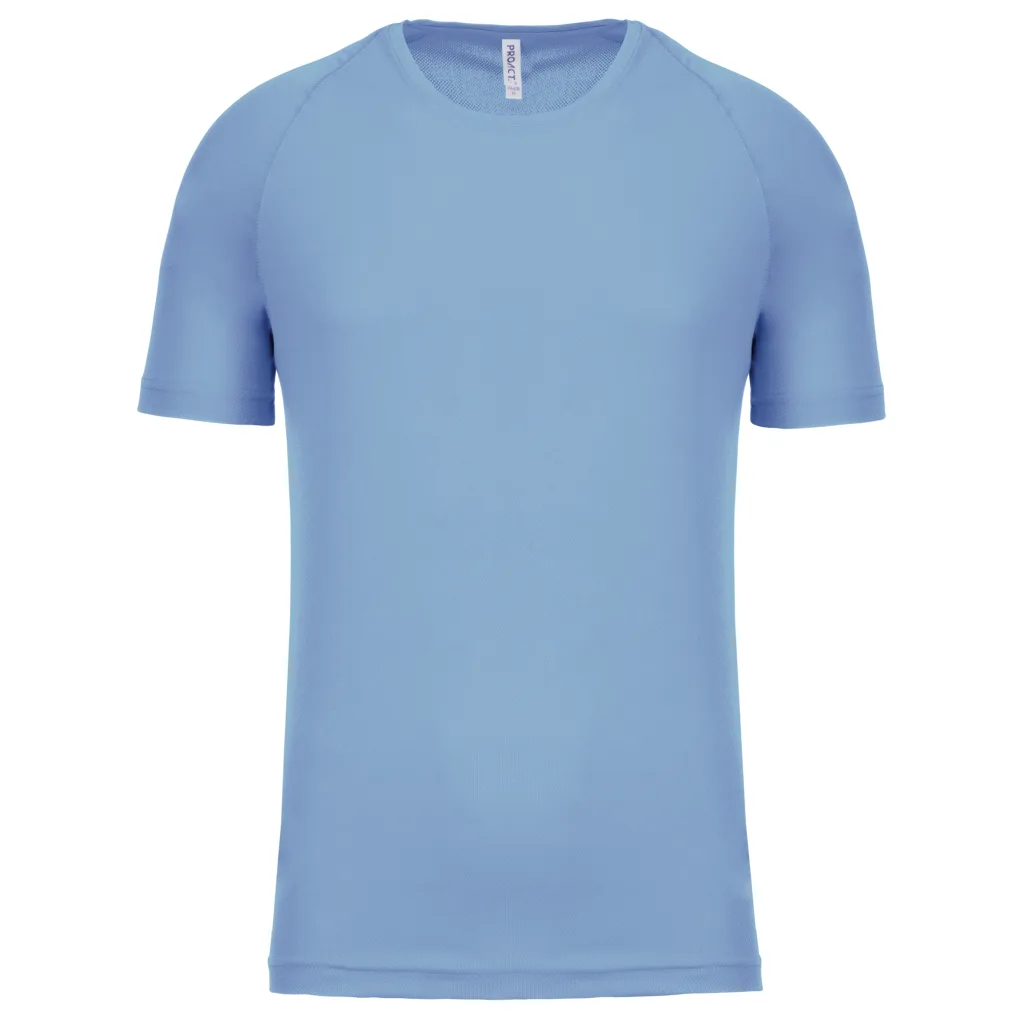 T-shirt de sport homme personnalisé, coupe raglan (PA438), Sky Blue, photo 7