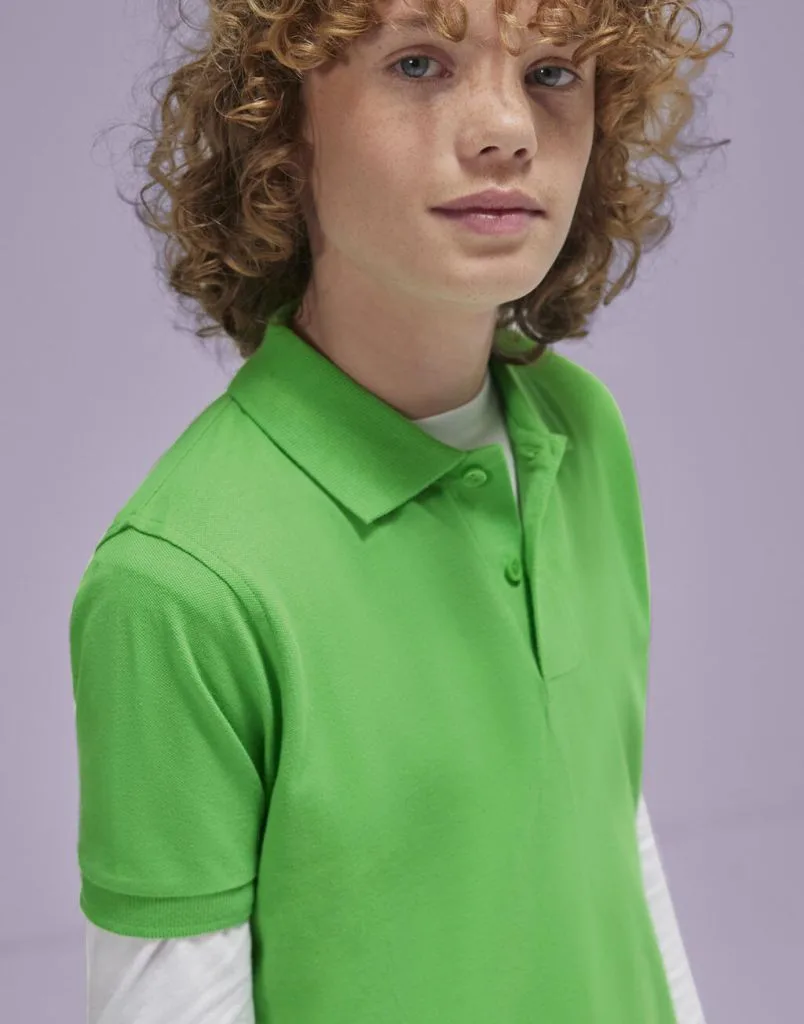 Polo enfant personnalisé, coton piqué doux et résistant (PK001)