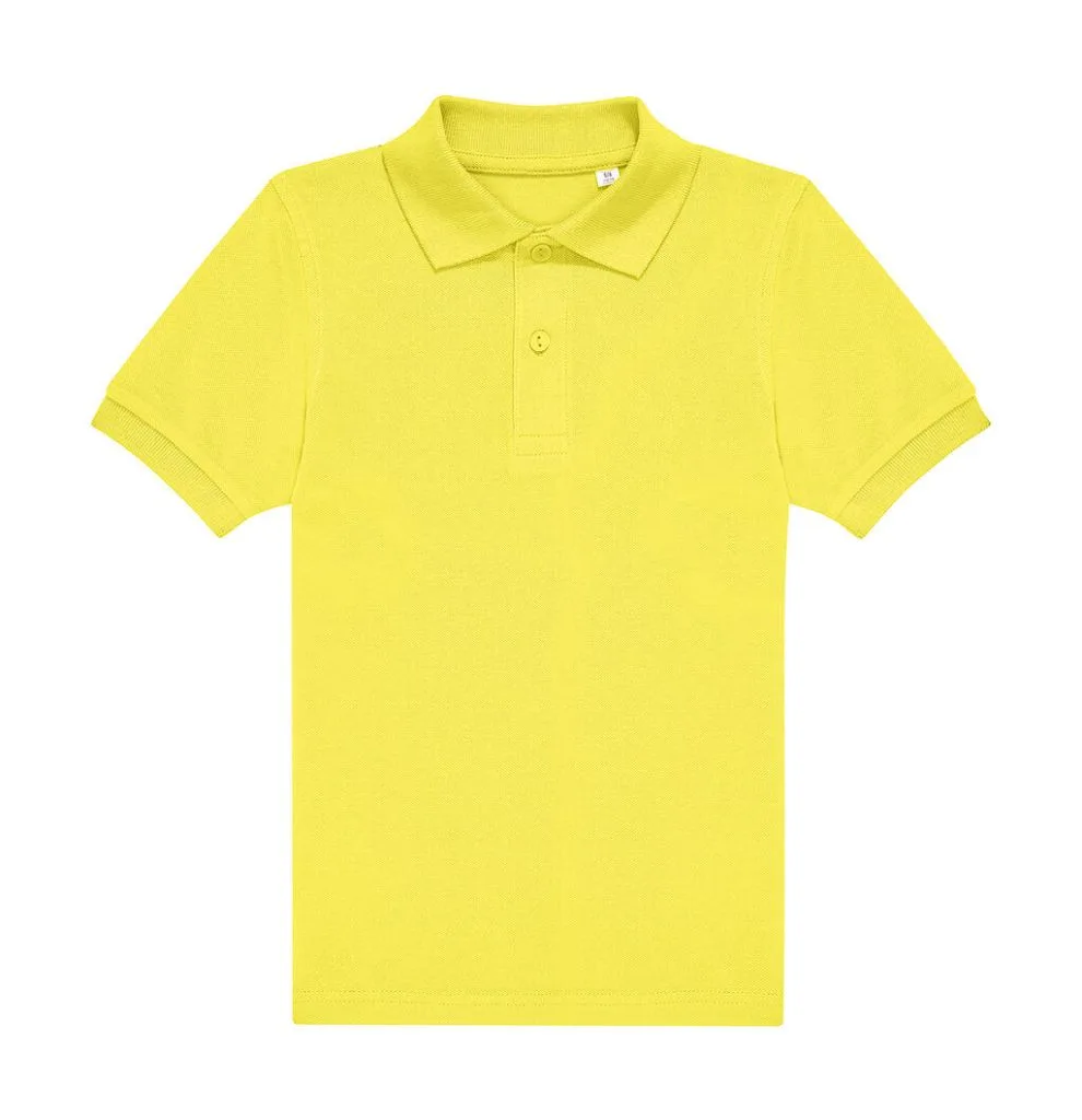Polo enfant personnalisé, coton piqué doux et résistant (PK001), Solar Yellow, photo 15