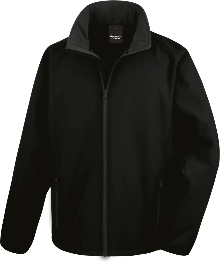 Printable Softshell Jacket (R231M) — Black/Black — photo 2