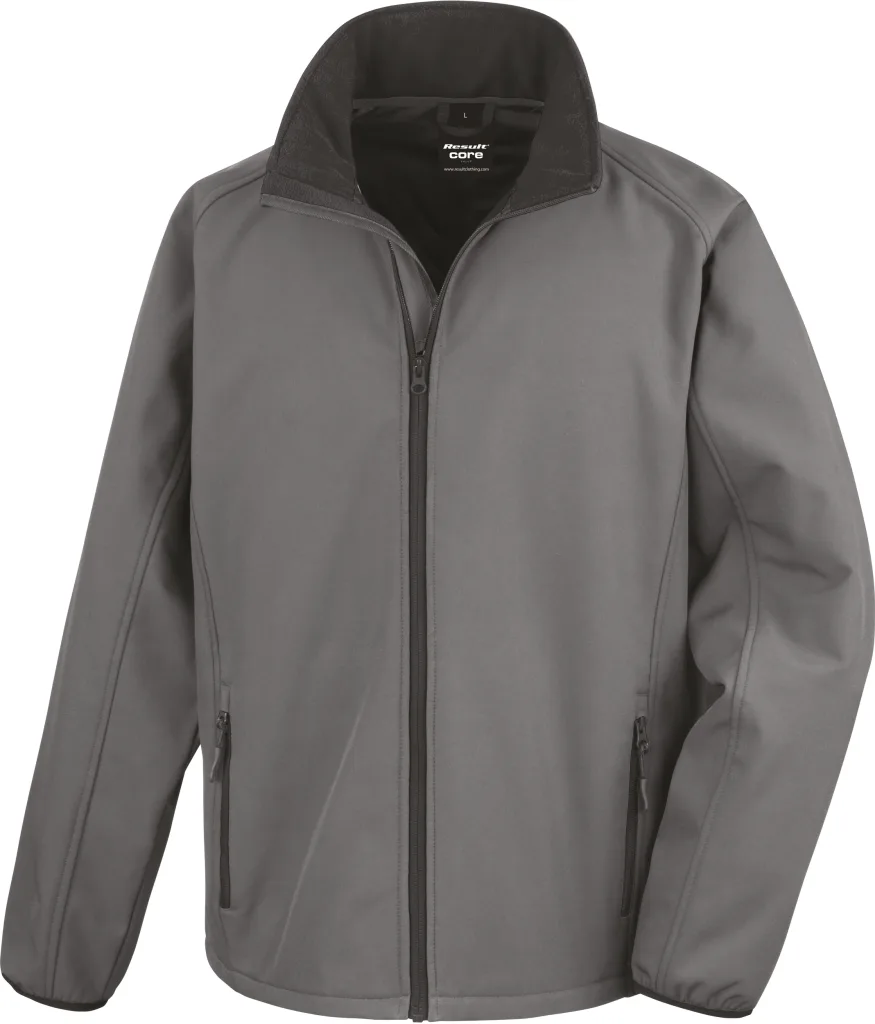 Printable Softshell Jacket (R231M) — Charcoal/Black — photo 4