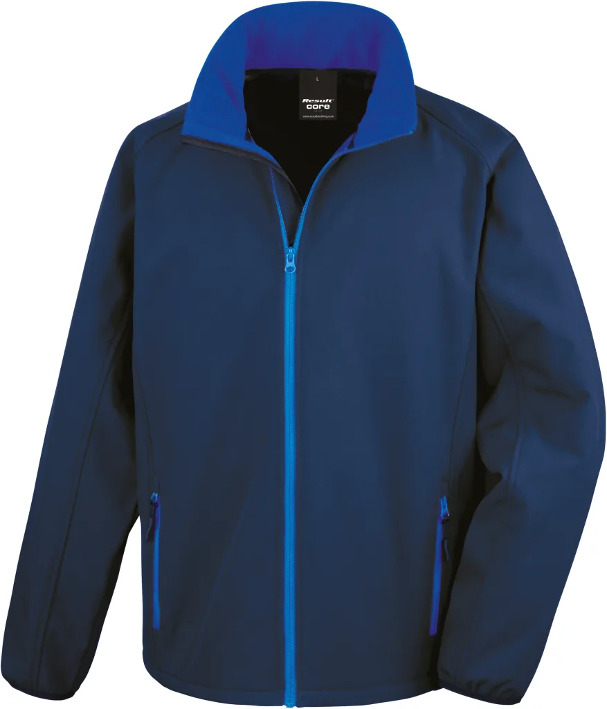 Printable Softshell Jacket (R231M) — Navy/Royal — photo 8
