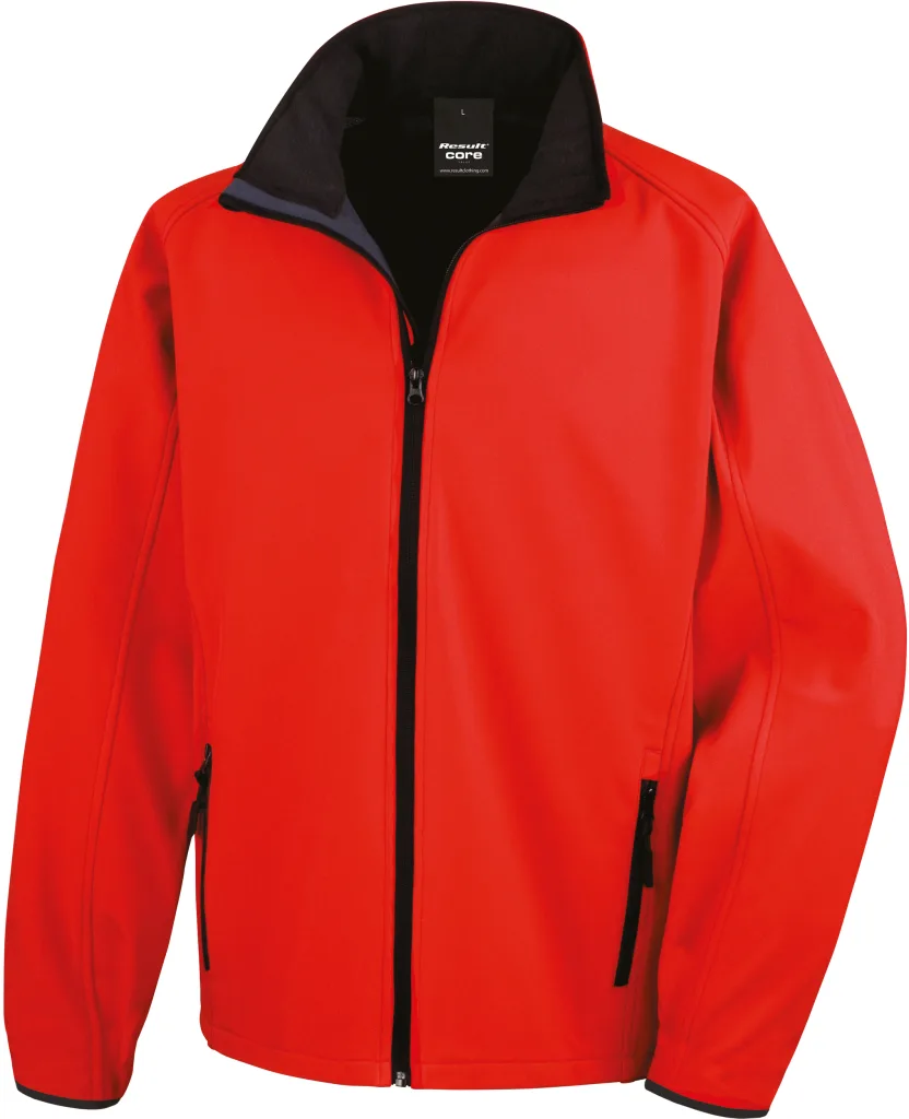 Printable Softshell Jacket (R231M) — Red/Black — photo 11