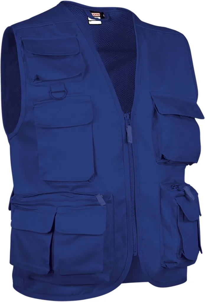 Valento Safari - Gilet reporter multipoches sans manches (CHVASAF)