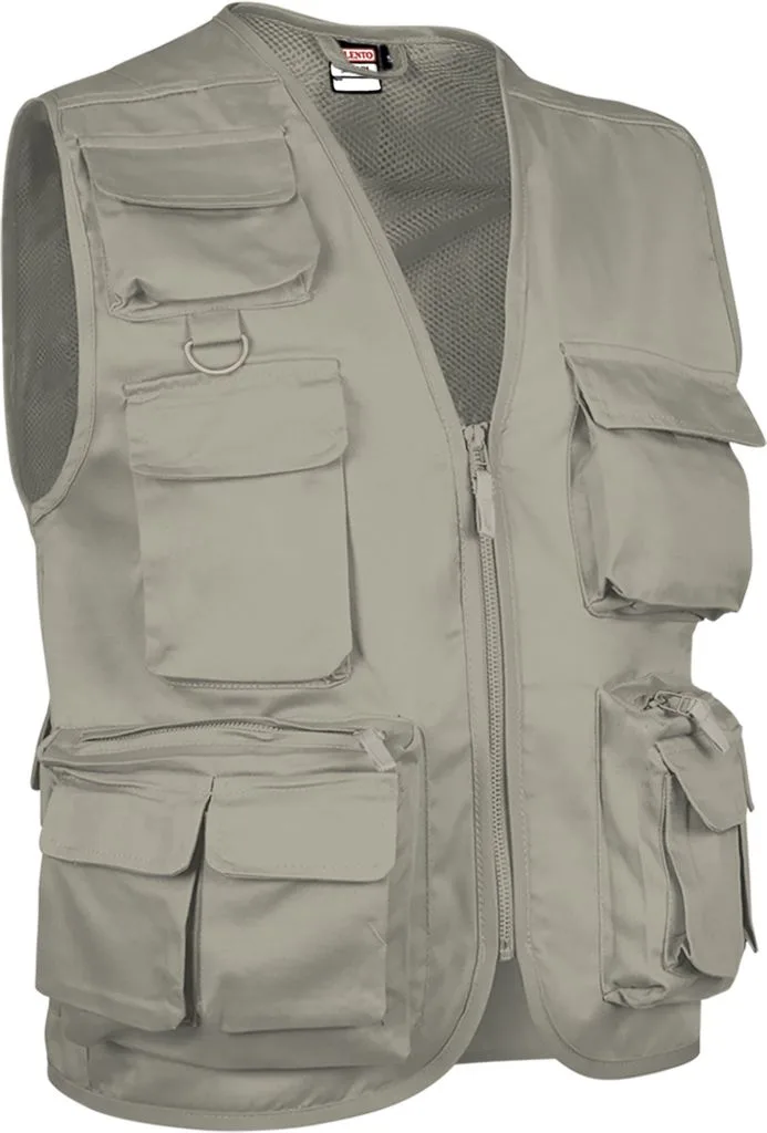 Valento Safari - Gilet reporter multipoches sans manches (CHVASAF)